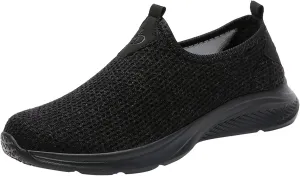 Mules for Women Flats Women's Fashion Sneakers Women Running Shoes Round Toe Flats Comfortable Men's Loafers & Slip-Ons Platform Sneakers for Women Black