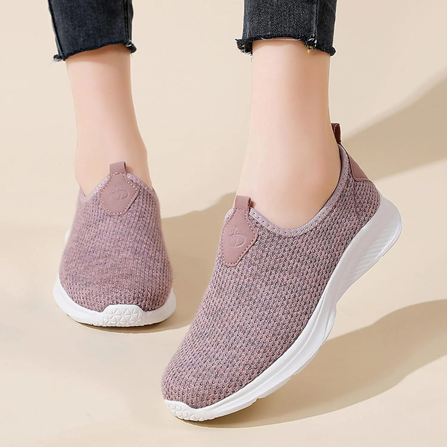 Mules for Women Flats Women's Fashion Sneakers Women Running Shoes Round Toe Flats Comfortable Men's Loafers & Slip-Ons Platform Sneakers for Women Black