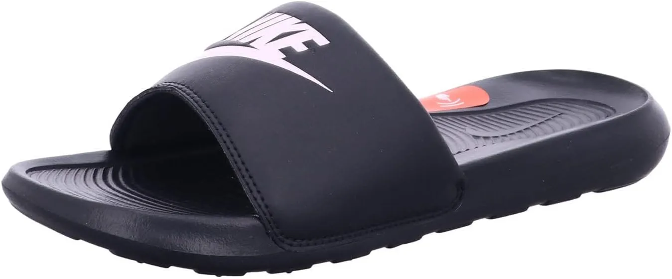 Nike Women's Victori One Slides Sport Sandal, Black/Light Arctic Pink-Black, 11