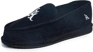 OG Los Angeles LA Original Slipper Mens | Loafers Black | Quick Slip-in Shoes | Plain Black Lowrider Lightweight Loafers | Black Loafer Shoes | Anti Slip Loafers | Easy to wear Shoes