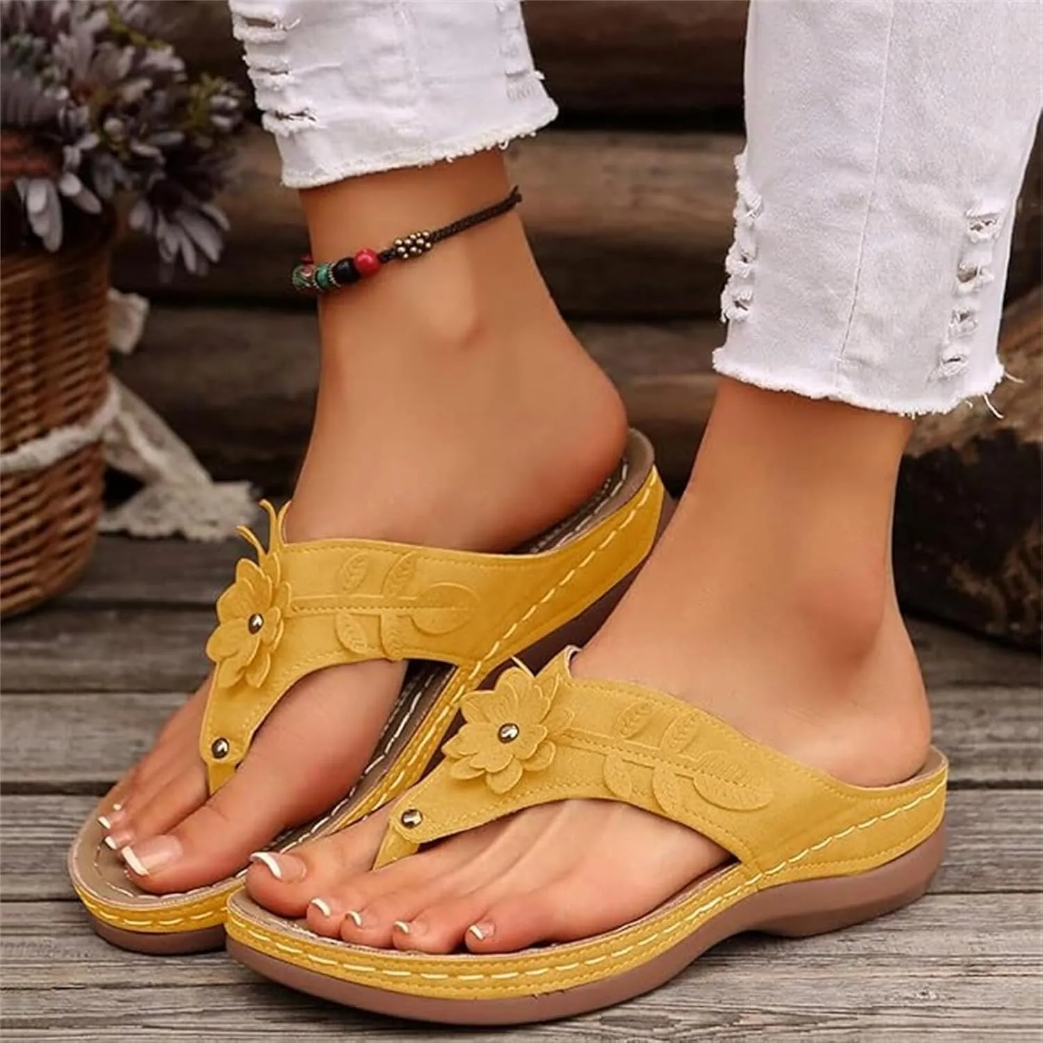 Orthopedic Sandals For Women 2025 Comfortable Fashion Orthotic Slides Athletic Slip On Slippers Thong Flip Flops