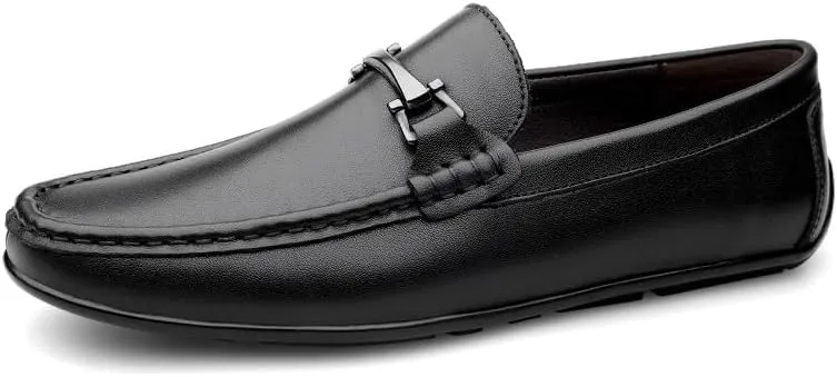 Party Loafers for Mens Pu Leather Tuxedo Classic Solid Color Prom Wedding Non Slip Rubber Sole Low Top Casual Slip On
