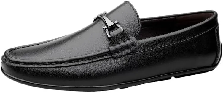 Party Loafers for Mens Pu Leather Tuxedo Classic Solid Color Prom Wedding Non Slip Rubber Sole Low Top Casual Slip On