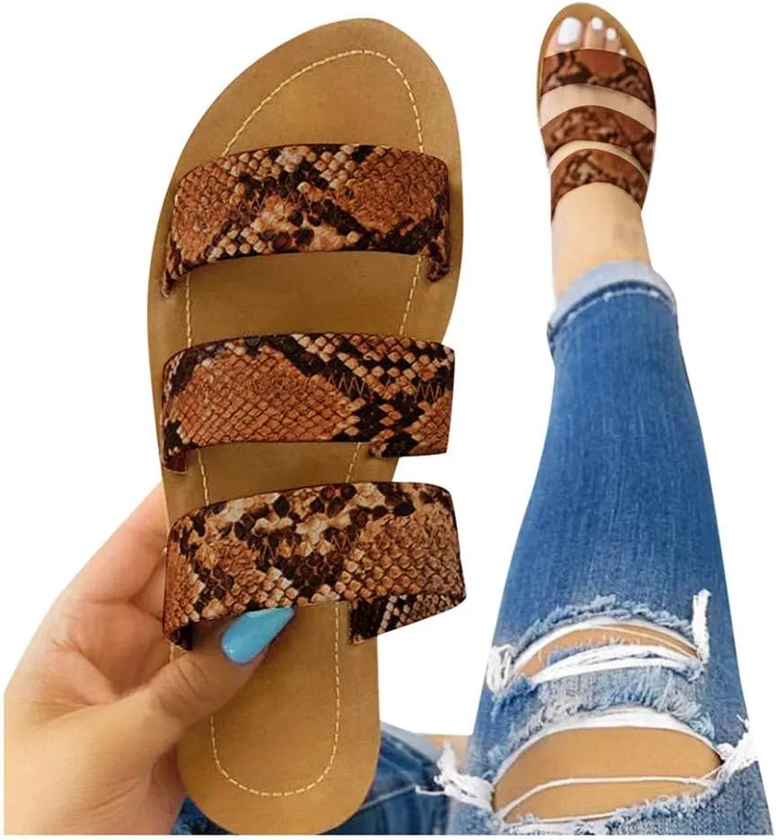 Sandals for Women Wide Width,T-Strap Comfy Platform Sandal Shoes Summer Beach Travel Fashion Slipper Flip Flops