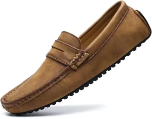 Santimon Men's Classic Driving Penny Moccasin Loafers Slip On Casual Dress Boat Shoes