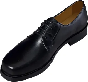 Santimon Men's Oxfords Black Formal Dress Leather Square Toe Dress Derby Shoes Business Casual Shoes for Men