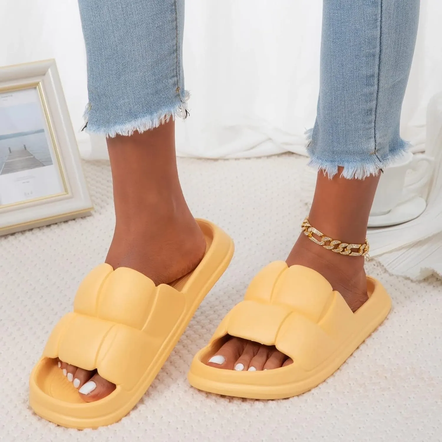 Slides for Men Womens Slides Mens Slippers for Women Ultimate Comfort Indoor Outdoor Non Slip Slippers