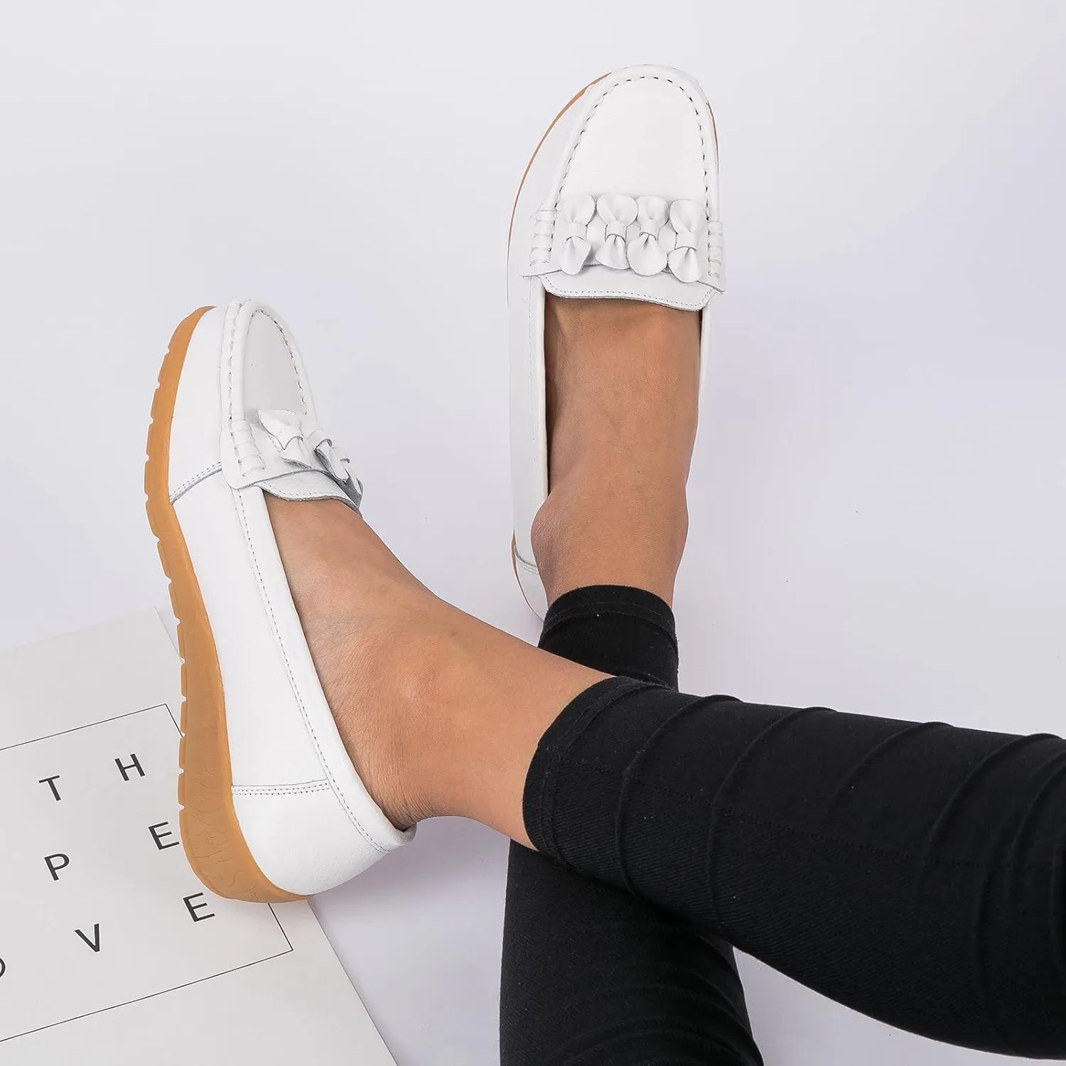 Slip On Women Comfort Walking Flat Loafers Casual Shoes Driving Loafers Walking Shoes for Women Flip Flop Shoes Women