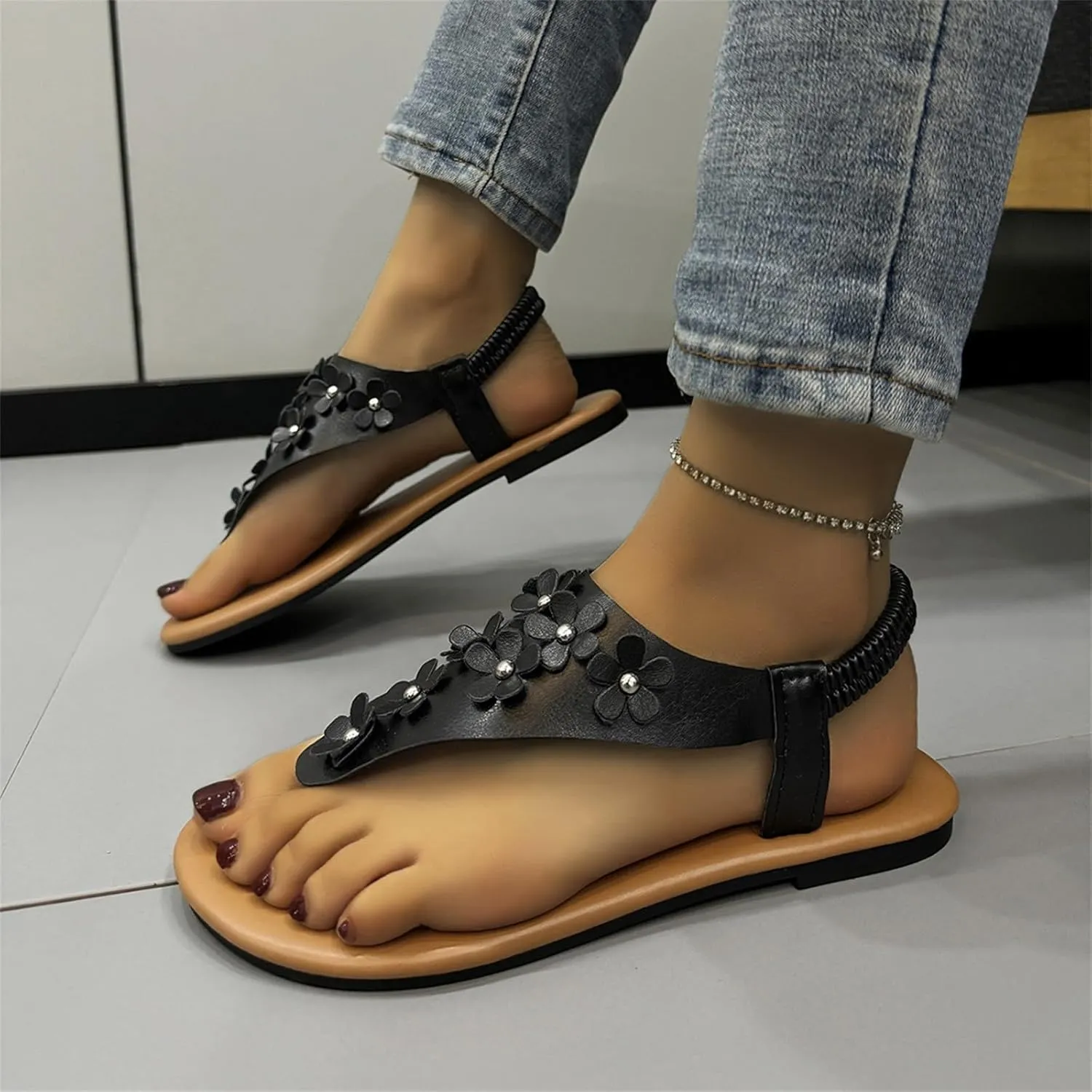 Slippers For Women Flip Flops For Women Men Summer Yoga Outdoor Beach Thong Sandals For Shower Non-Slip Slippers