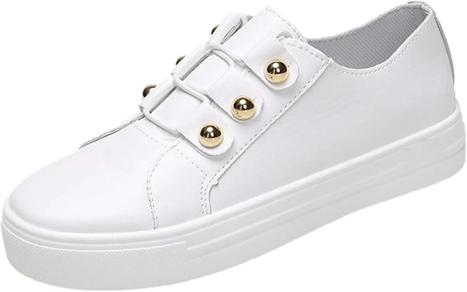 Sneakers For Women Wide Width Size 11 Women's Fashion Canvas Shoes Round Toe Lightweight Non-Slip Flat Sneakers Classic Casual Fall Low Top Soft Comfort Breathable Slip On Walking Loafers
