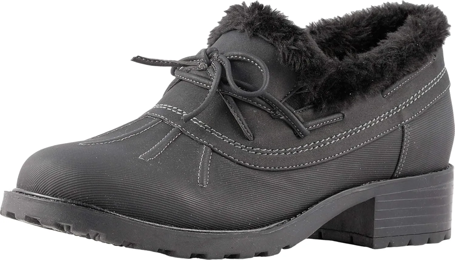 SoftWalk Women's Boot Ballet Flat, Black, 5
