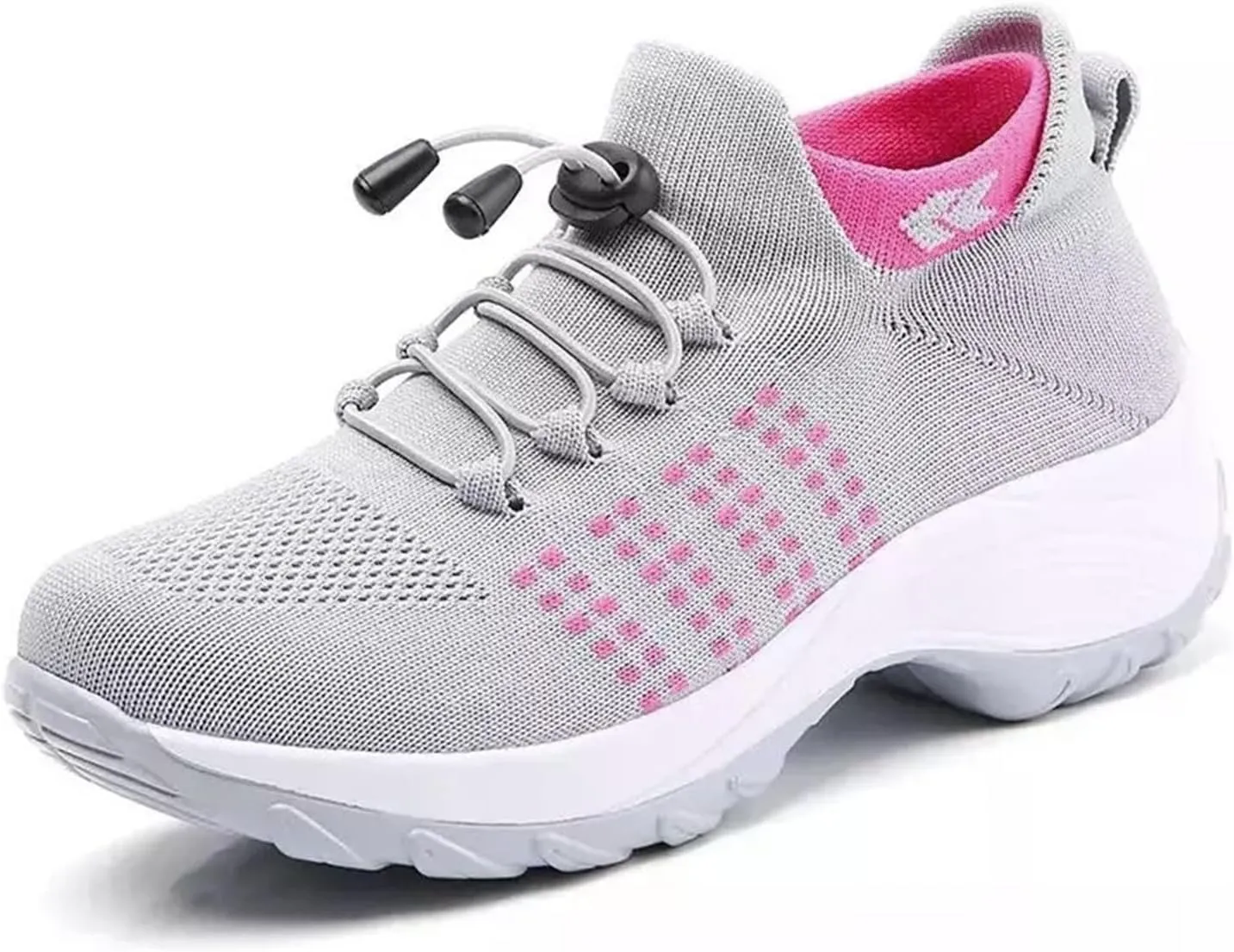 Tennis Shoes Womens Walking Sneakers for Women Black Loafers Women Closed Toe Indoor and Outdoor Christmas Tennis Shoes Comfortable Dressy Slip on