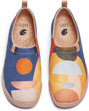 UIN Men's Loafers Lightweight Sneakers Walking Casual Slip ons Art Painted Travel Shoes Molandi Art