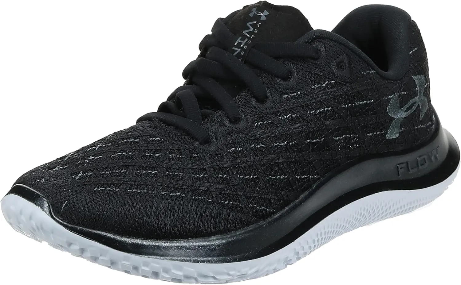 Under Armour Womens Flow Velociti Wind Synthetic Textile Black Black Trainers 7 US