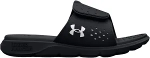 Under Armour Women's Ignite Pro Slide, (001) Black/Black/White, 9, US