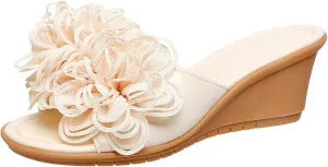 Wedge Sandals for Women Comfortable 2025 Cute Bow Platform Heeled Sandals Summer Peep Toe Slides Slippers Shoes