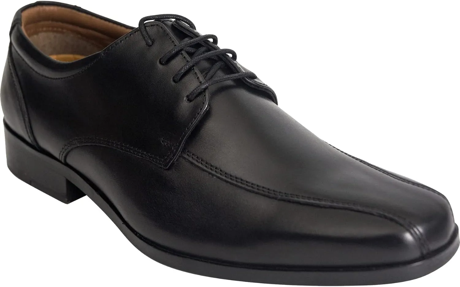 Wizfort Black Leather Lace Up Oxford Shoes for Men │Lace Up for Easy On & Off Men's Oxfords │Versatile, Durable & Stylish Mens Dress Shoes Loafers for Men│100% Leather Men's Loafers & Slip-ons