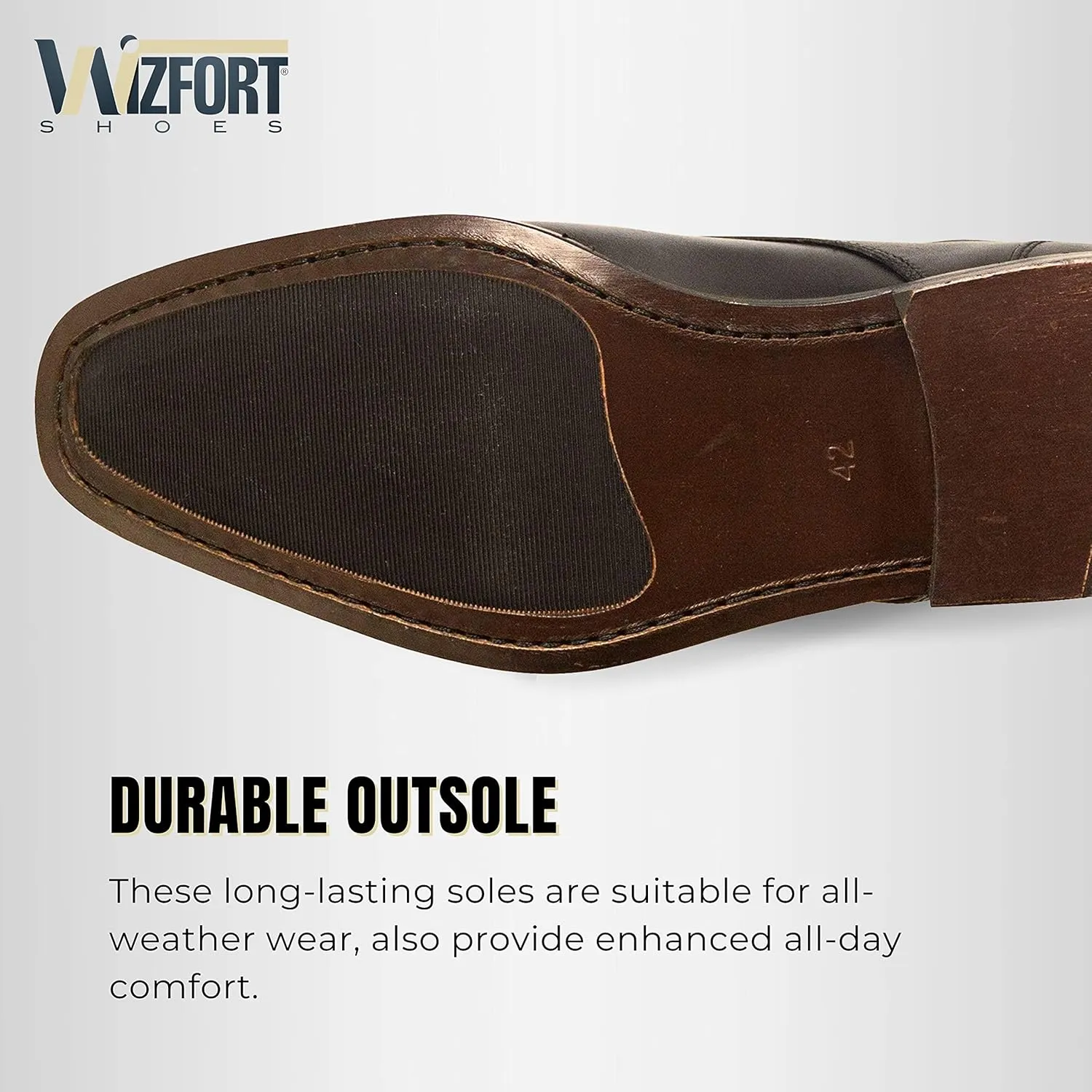 Wizfort Black Leather Lace Up Oxford Shoes for Men │Lace Up for Easy On & Off Men's Oxfords │Versatile, Durable & Stylish Mens Dress Shoes Loafers for Men│100% Leather Men's Loafers & Slip-ons