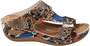 Women Arch Support Wedges Sandals Breathable Slippers Slip On Platform Beach Slides Flower Orthopedic Peep Toe Sandals