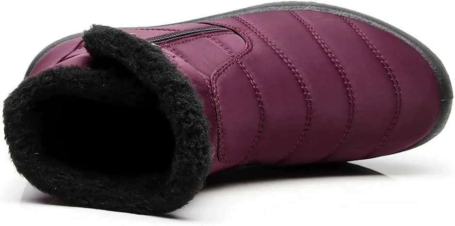 Women Boots Winter Waterproof Adults Snow Shoes Womens Snow Boots Winter Warm Ankle Boots Non Slip Snow Boot for Women Rain Boots Women Men Winter Booties