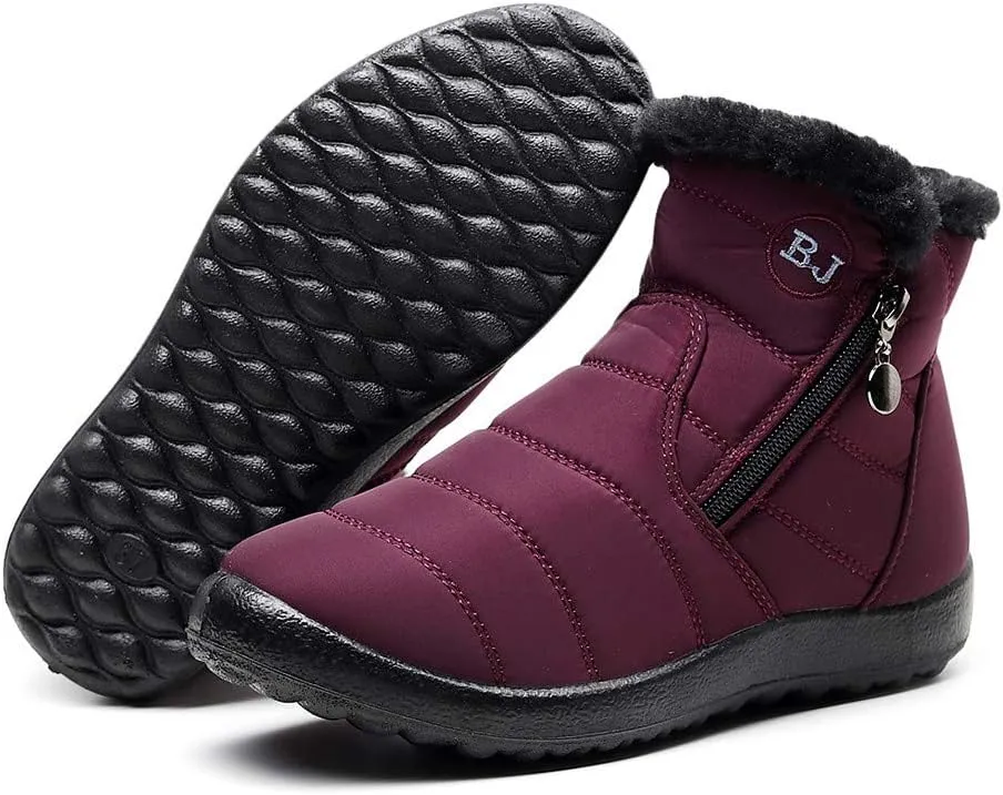 Women Boots Winter Waterproof Adults Snow Shoes Womens Snow Boots Winter Warm Ankle Boots Non Slip Snow Boot for Women Rain Boots Women Men Winter Booties