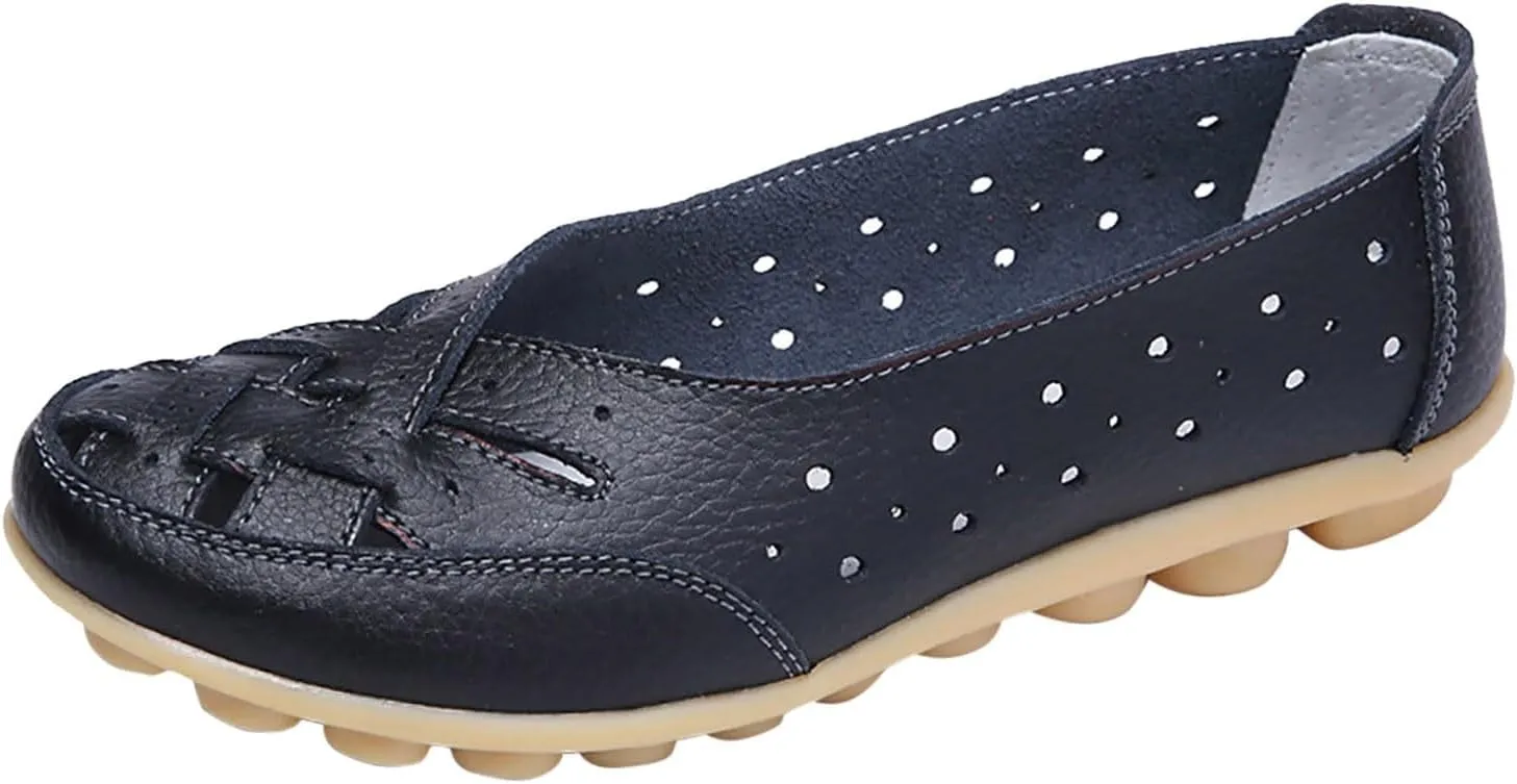 Women Penny Loafer Casual Comfort Slip on Shoes Walking Flat Driving Moccasins Wide Width Shoes Ladies Dressy 2025 Trendy