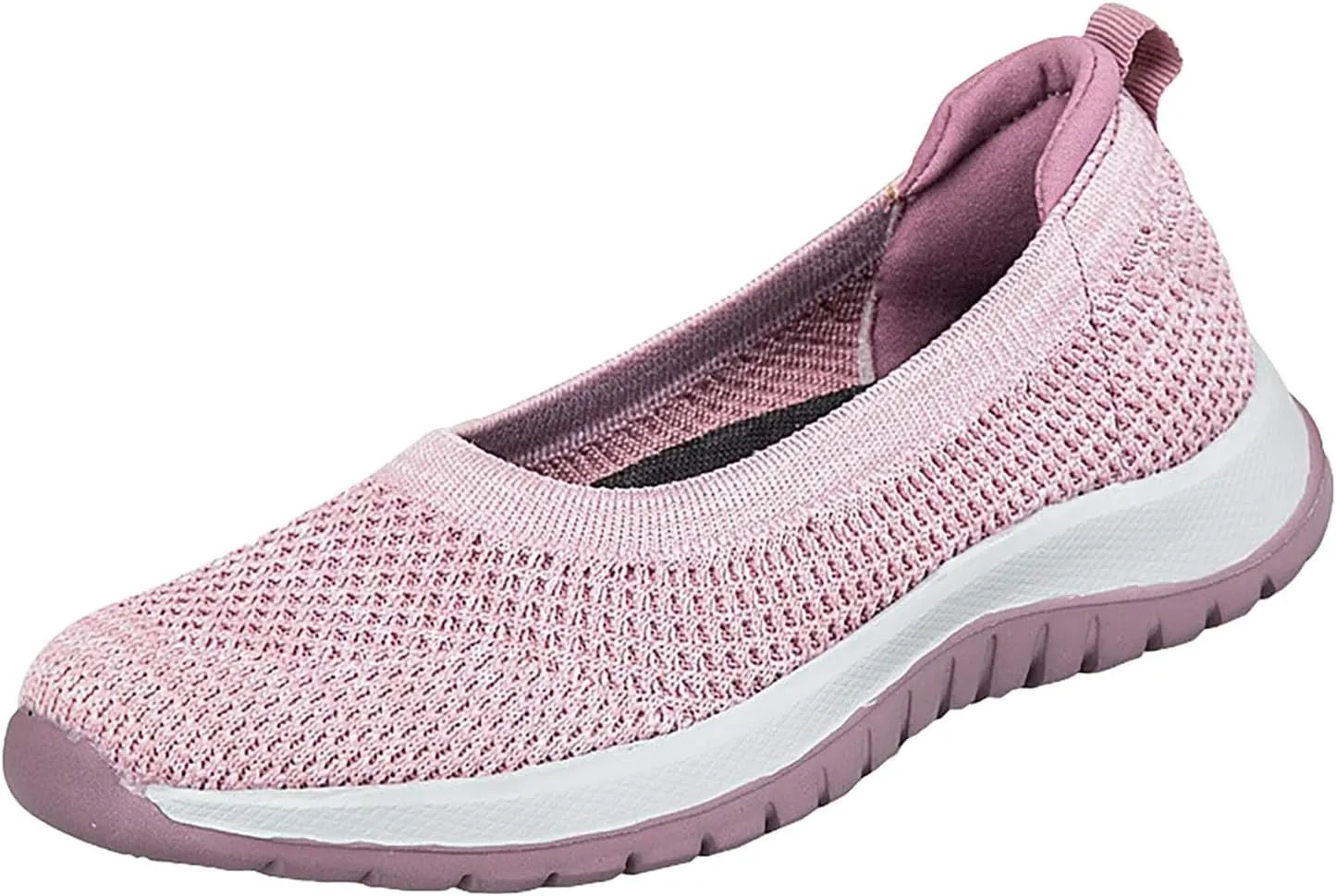 Womens Breathable Soft Sole Casual Sport Shoes Pointed Toe Flat Comfortable Lighweight Sneakers Hands Free Comfy Outdoor Walking Shoes for Ladies