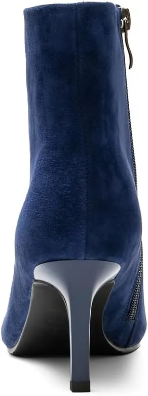 Women's Classic Pointed Toe Heels Suede Ankle Boots