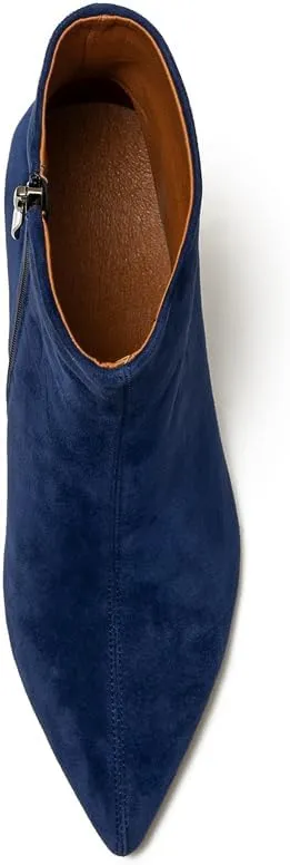 Women's Classic Pointed Toe Heels Suede Ankle Boots