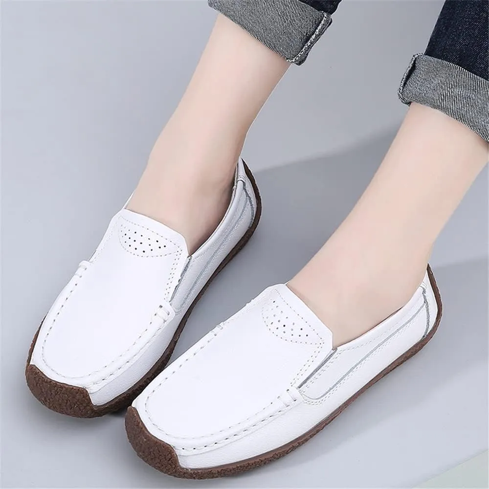 Women's Comfortable Genuine Leather Moccasins Casual Driving Loafers Soft Walking Shoes Women Slip On