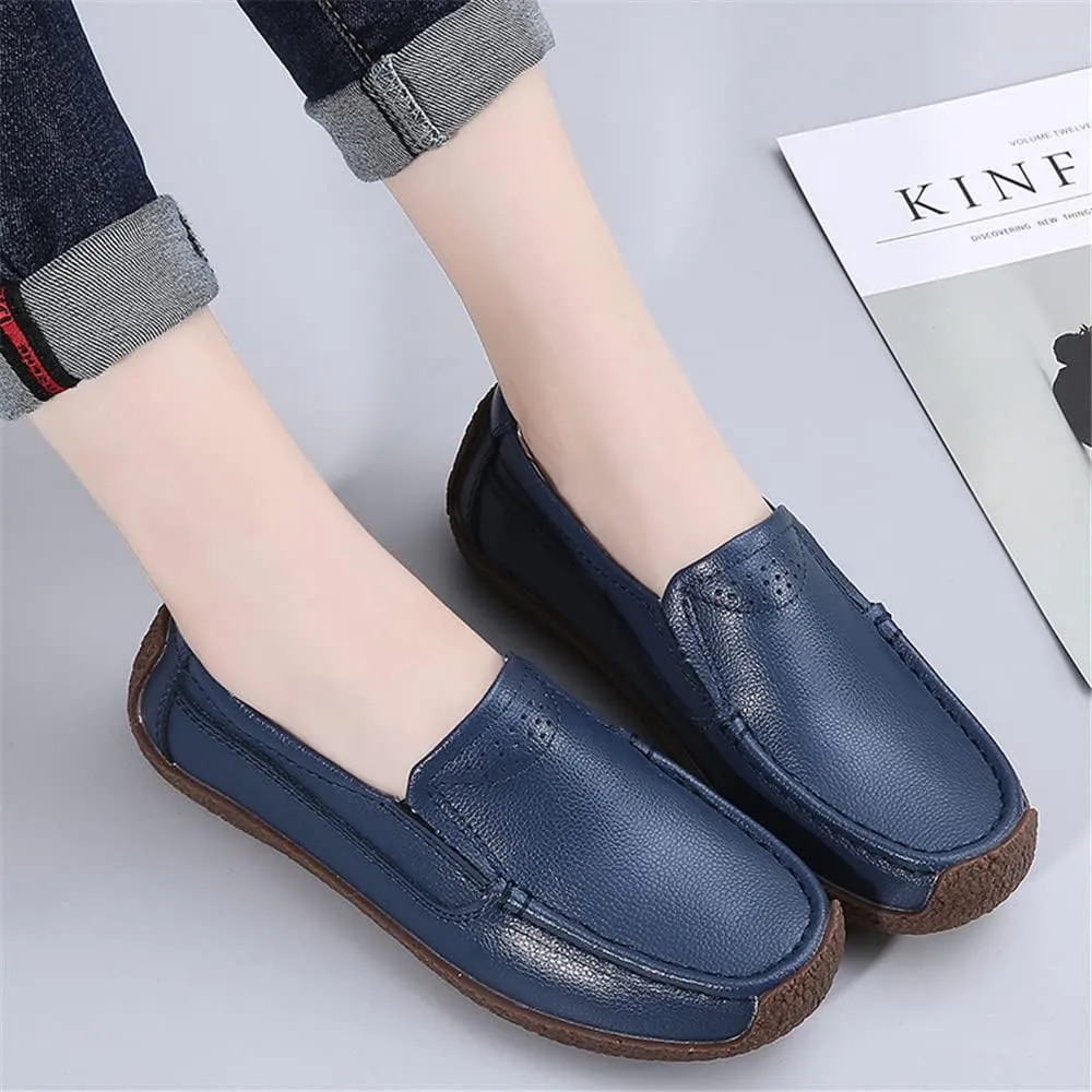 Women's Comfortable Genuine Leather Moccasins Casual Driving Loafers Soft Walking Shoes Women Slip On