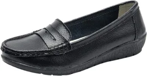 Women's Loafer Shoes Shoes Casual Women's Single Solid Loafers Casual Color Flat