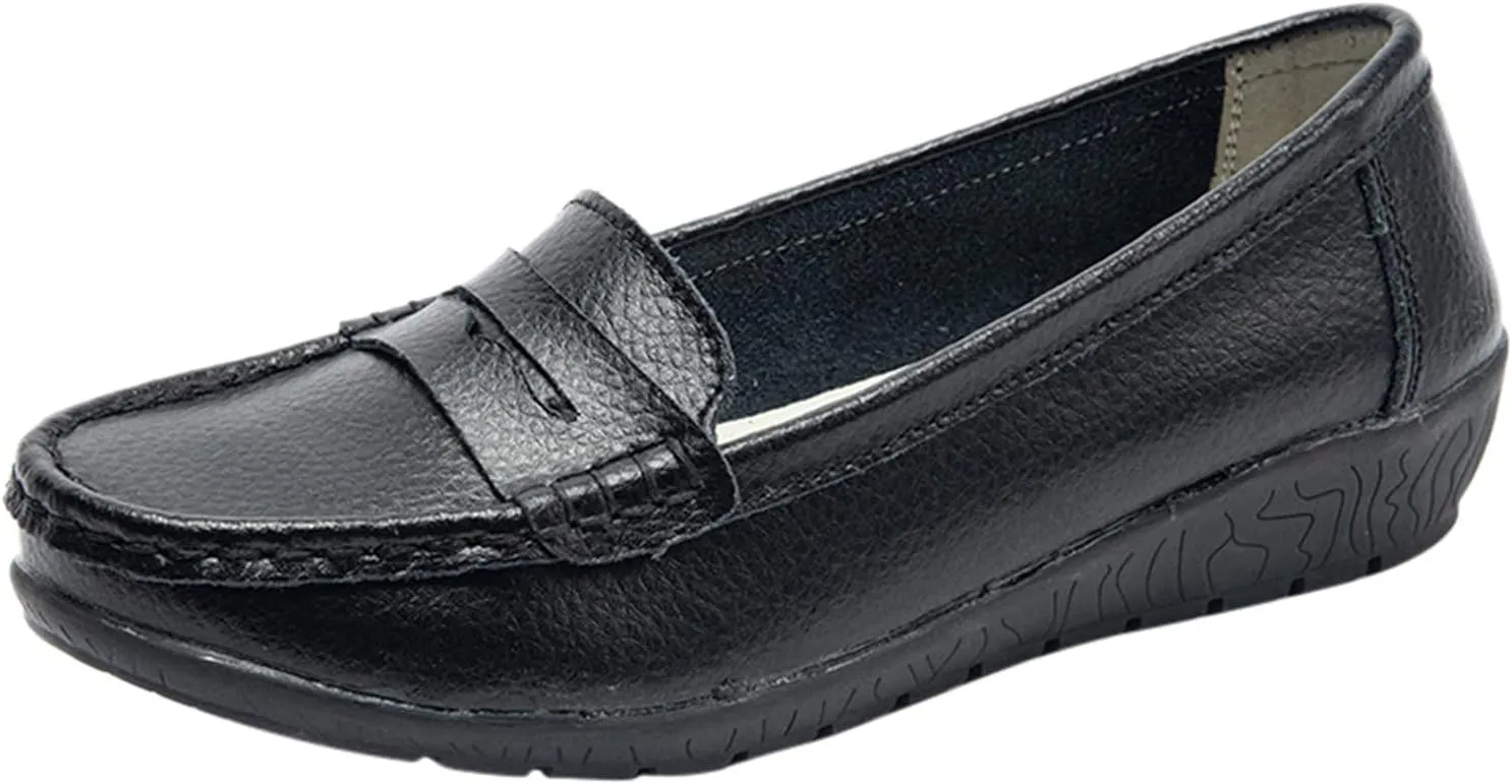 Women's Loafer Shoes Shoes Casual Women's Single Solid Loafers Casual Color Flat