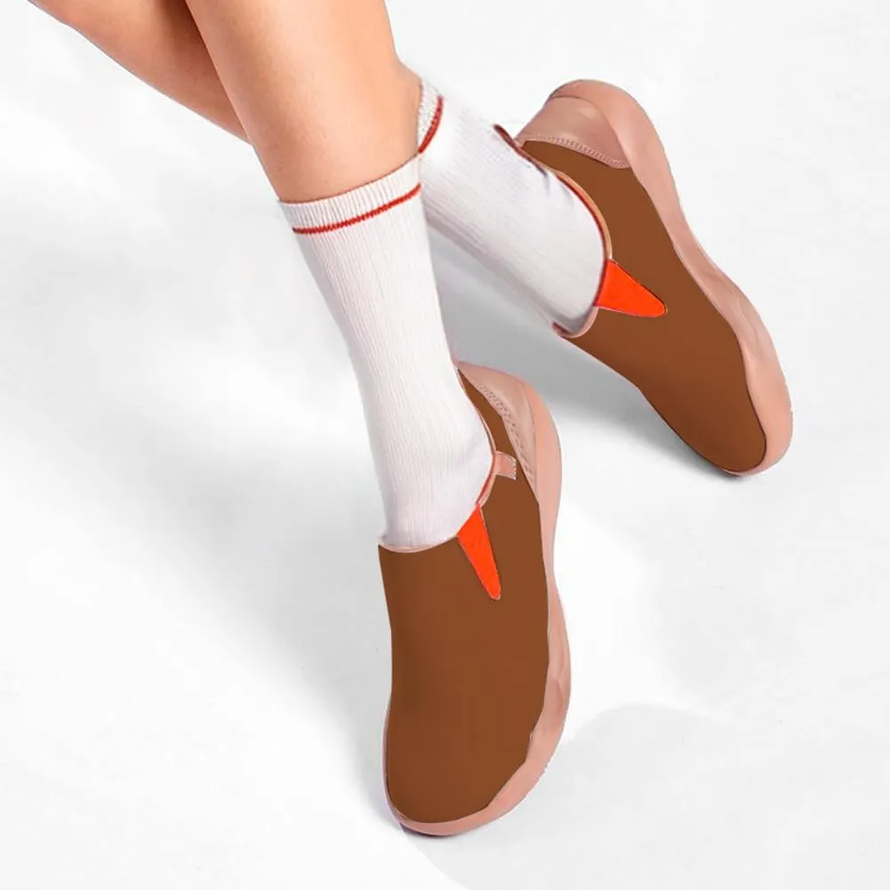 Women's Slip Ons Sneakers Lightweight Comfortable Solid Color Loafers Casual Travel Shoes